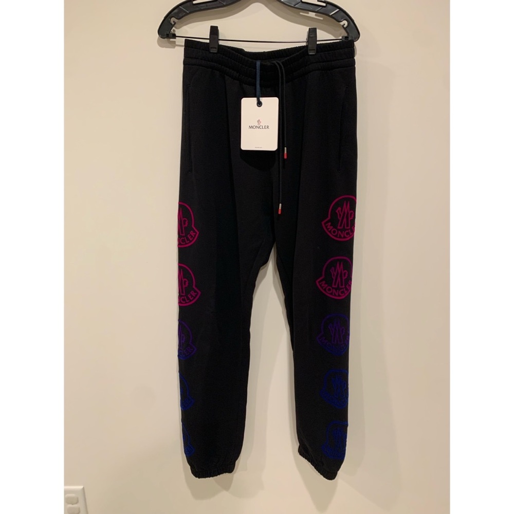 NWT Moncler Ombré Logo Cotton Joggers